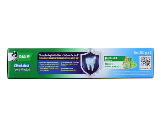 Darlie Toothpaste Double Action Enamel Protect Mild Mint Twin Pack ...