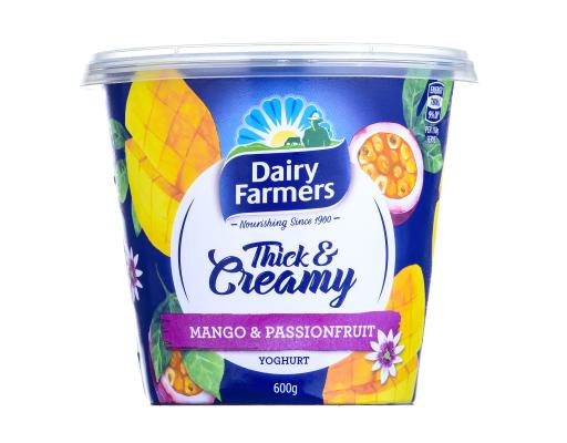 Dairy Farmers Thick & Creamy Mango Passion Yogurt Thick & Creamy Mango ...