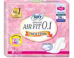 Sofy - Extra Slim Air Fit 0.1 Day Ultra Slim Wing 26cm