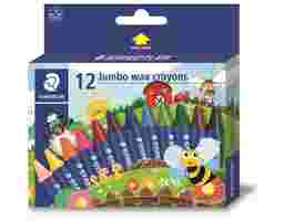Staedtler - Jumbo Wax Crayon 12 Colours (2290 NC12 02)