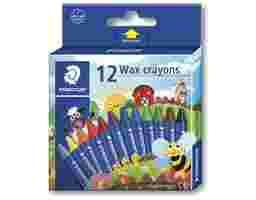 Staedtler - Wax Crayon 12 Colours (2200 NC12 02)