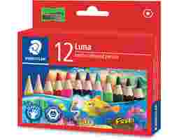 Staedtler - Luna Jumbo Watercolour Pencil (Half Length) 12 Colours (139 01C12)