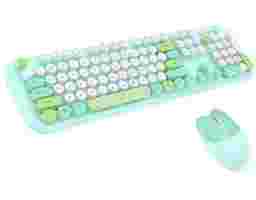 Geezer - 2.4Ghz Wireless Keyboard & Mouse Combo Set Green (MF-KBD-ZERO)