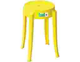Eco Living - Heavy Duty Up To 100kg Stackable Non-Slip Trendy Chair Yellow (ECO-805)