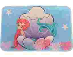 Mermaid Floor Mat Light Blue