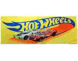 Hot Wheels Printed Bath Towel Yellow